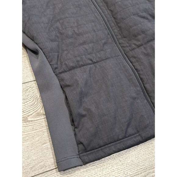 Straight Down Jacket Womens XL Quilted Full Zip Grey Embroidered Golf - Picture 3 of 9